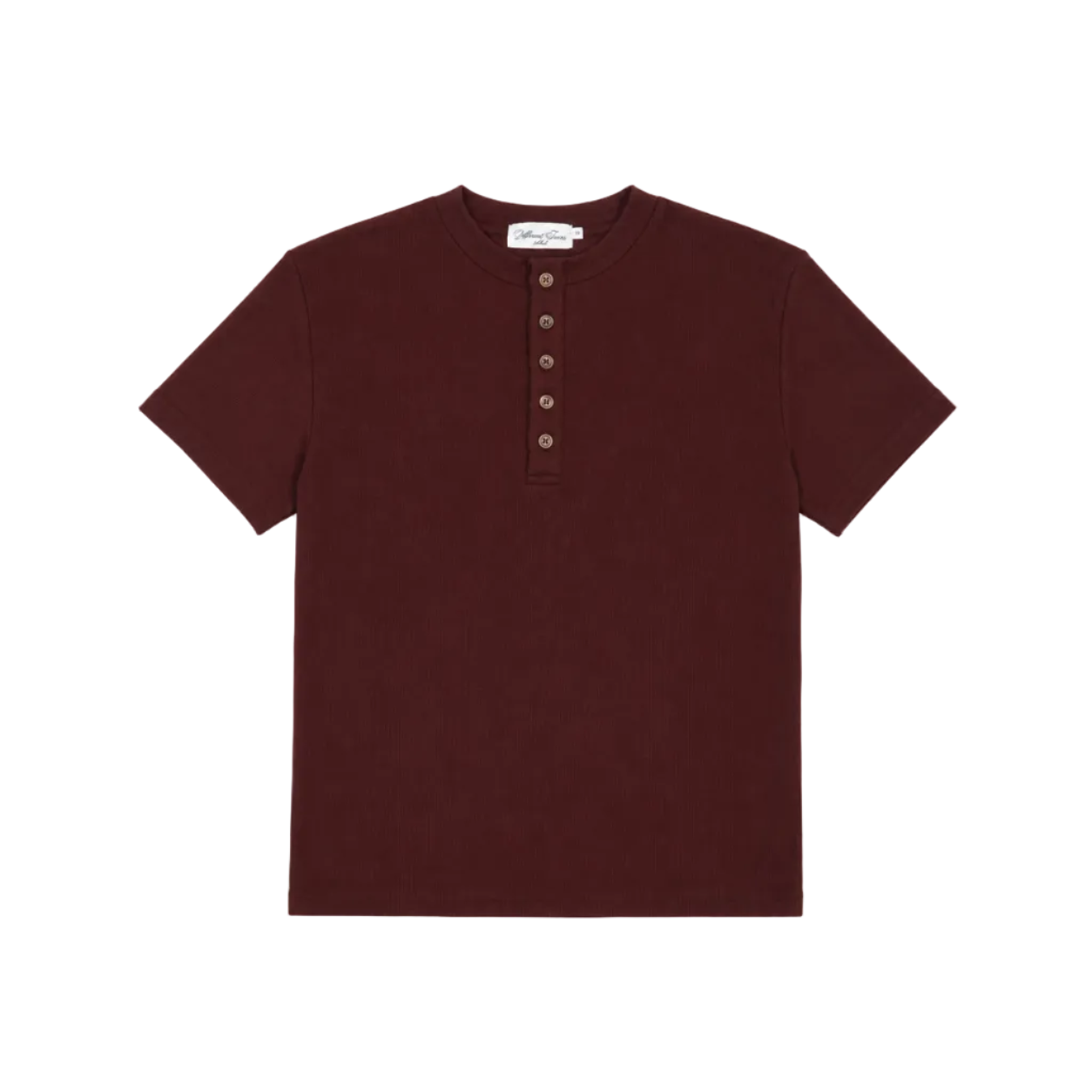 BURGUNDY HENLEY SHIRT
