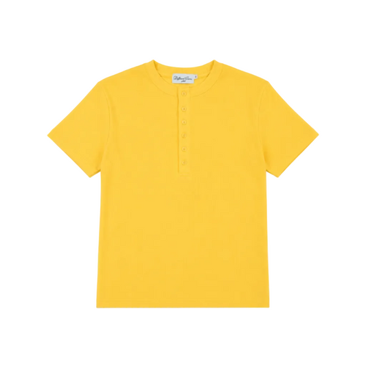 YELLOW HENLEY SHIRT