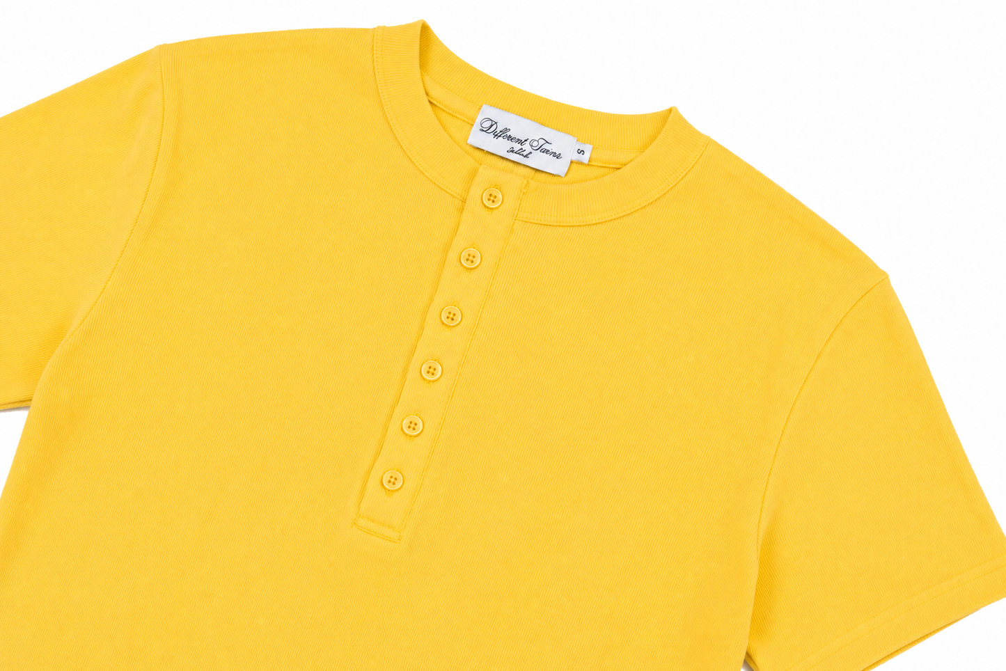 YELLOW HENLEY SHIRT
