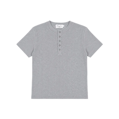 GREY HENLEY SHIRT