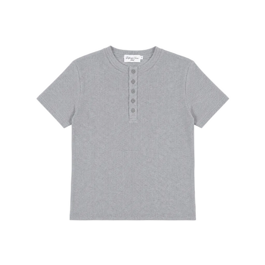 GREY HENLEY SHIRT