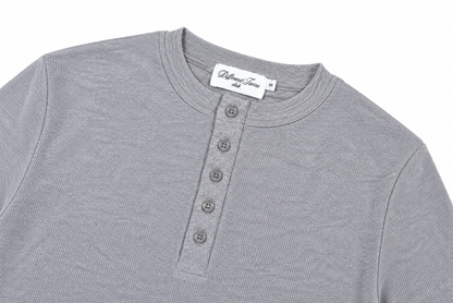 GREY HENLEY SHIRT